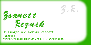 zsanett reznik business card